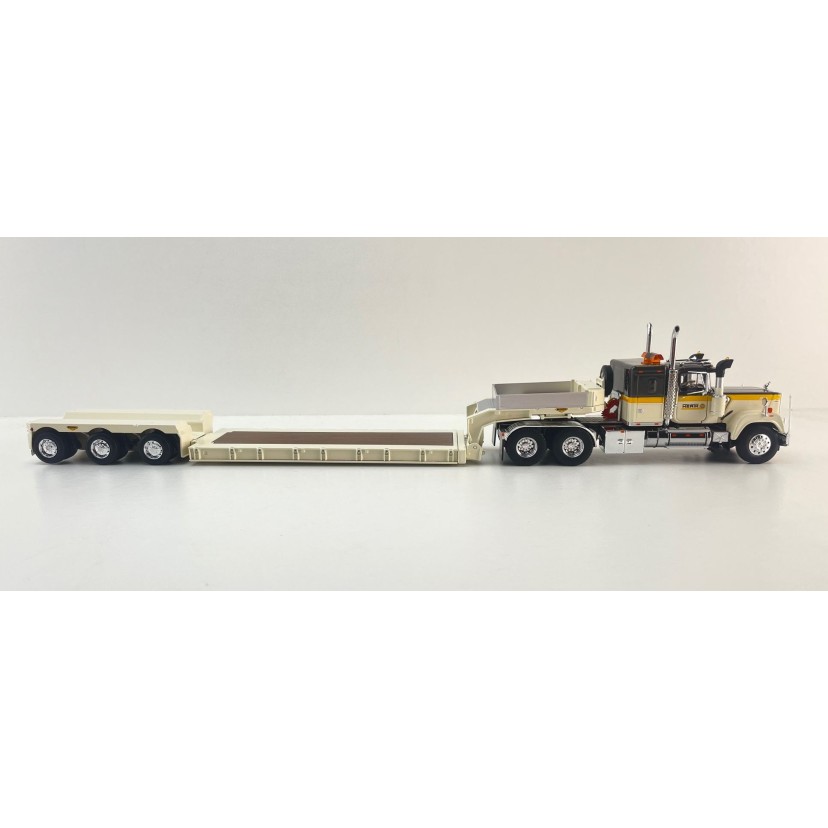 Tekno 87040 - Mack RW Superliner 6x4 Truck with Gooseneck Low Loader Trailer Van den Herik - Scale 1:50