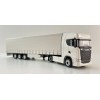 Tekno 87403 - Scania Next Gen S-Serie 4x2 Truck with Curtainside Semi 3-axle Trailer White - Scale 1:87