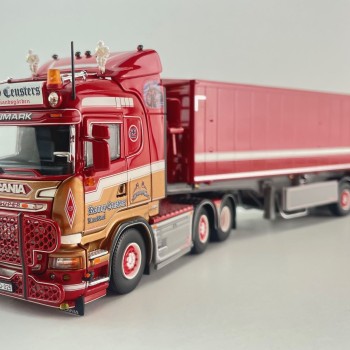 Tekno 87454 - Scania R Highline 6x2 with Tipper Trailer - Ronny Ceusters - Scale 1:50