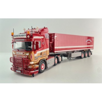 Tekno 87454 - Scania R Highline 6x2 with Tipper Trailer - Ronny Ceusters - Scale 1:50