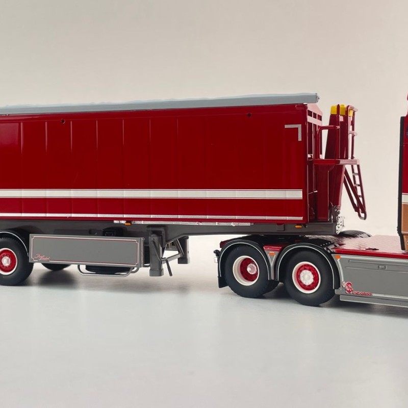 Tekno 87454 - Scania R Highline 6x2 with Tipper Trailer - Ronny Ceusters - Scale 1:50