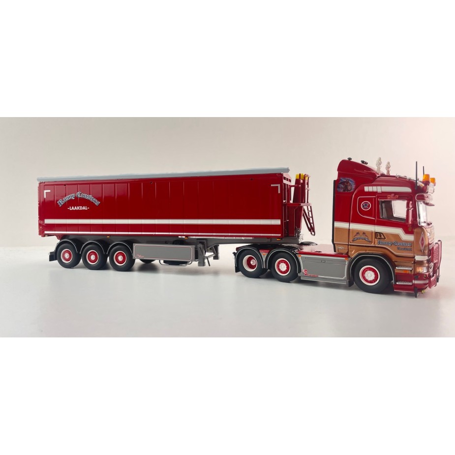 Tekno 87454 - Scania R Highline 6x2 with Tipper Trailer - Ronny Ceusters - Scale 1:50