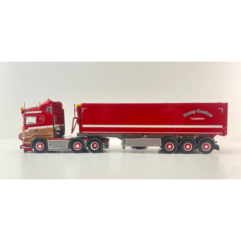 Tekno 87454 - Scania R Highline 6x2 with Tipper Trailer - Ronny Ceusters - Scale 1:50