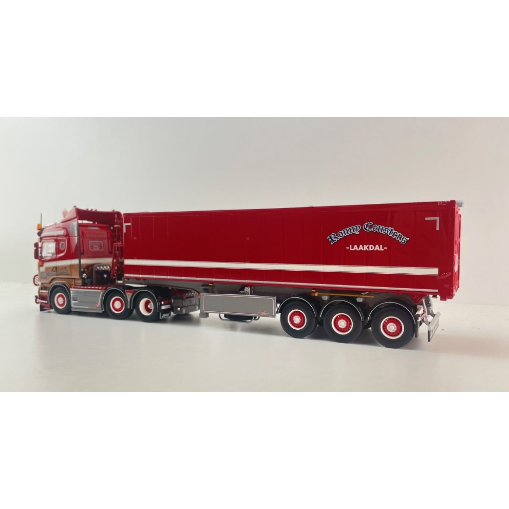 Tekno 87454 - Scania R Highline 6x2 with Tipper Trailer - Ronny Ceusters - Scale 1:50