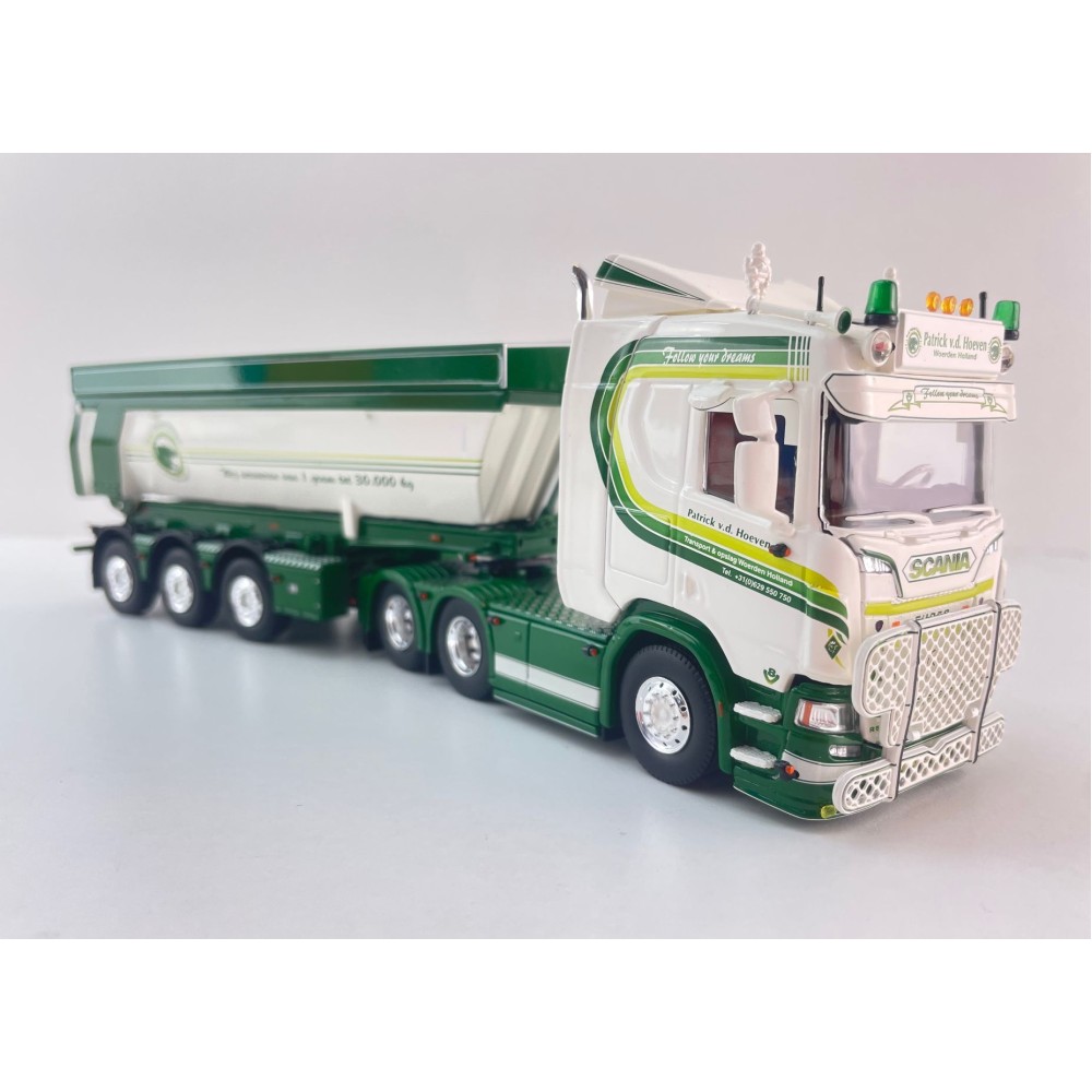 Tekno 88060 - Scania NG R530 6x2 Truck with Tipper Trailer - Patrick van der Hoeven - Scale 1:50