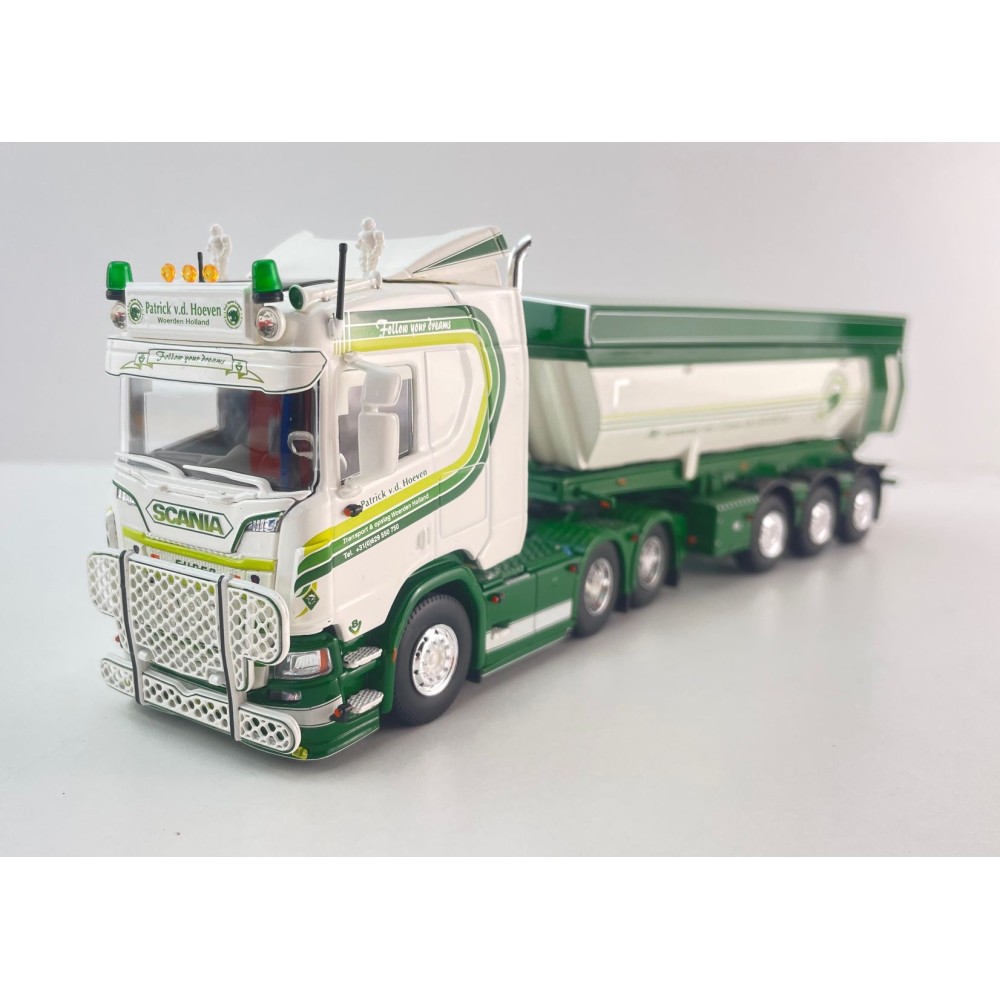 Tekno 88060 - Scania NG R530 6x2 Truck with Tipper Trailer - Patrick van der Hoeven - Scale 1:50