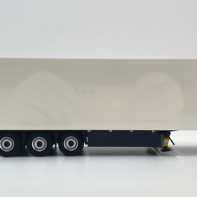 Tekno 88843 - Semi 3-axle Box Reefer Trailer White Schmitz Cargobull - Scale 1:50