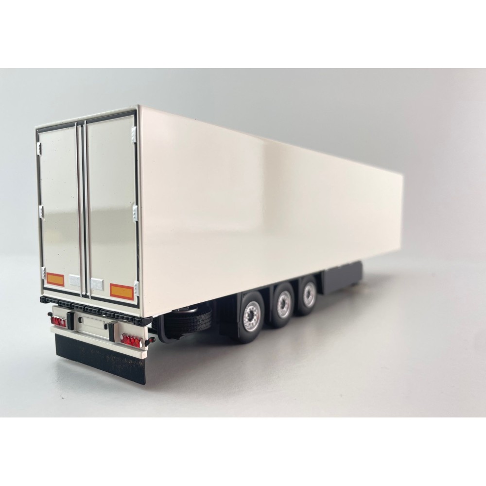 Tekno 88843 - Semi 3-axle Box Reefer Trailer White Schmitz Cargobull - Scale 1:50