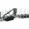 Tekno Parts 87732 UK Logging Transport Construction With Crane and Trailer Model Kit - Scale 1:50