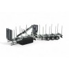 Tekno Parts 87732 UK Logging Transport Construction With Crane and Trailer Model Kit - Scale 1:50