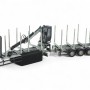 Tekno Parts 87732 UK Logging Transport Construction With Crane and Trailer Model Kit - Scale 1:50