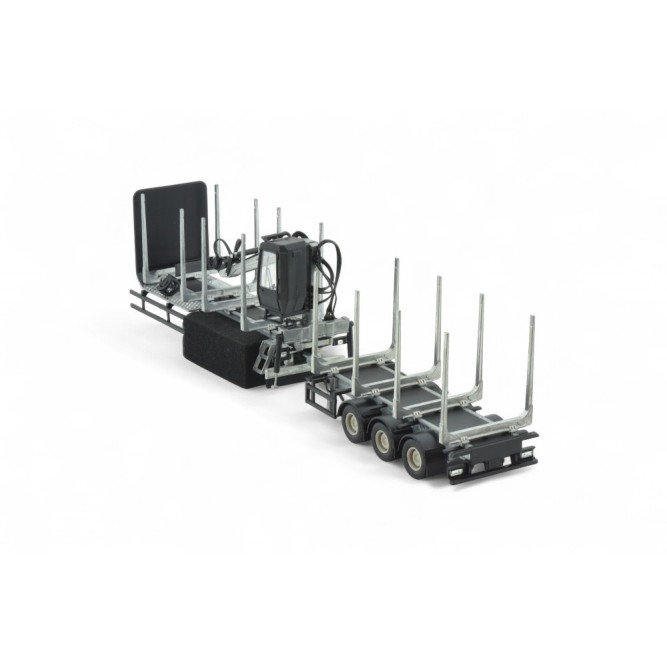 Tekno Parts 87732 UK Logging Transport Construction With Crane and Trailer Model Kit - Scale 1:50