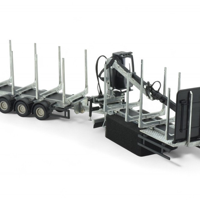 Tekno Parts 87732 UK Logging Transport Construction With Crane and Trailer Model Kit - Scale 1:50