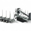 Tekno Parts 87732 UK Logging Transport Construction With Crane and Trailer Model Kit - Scale 1:50
