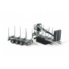 Tekno Parts 87732 UK Logging Transport Construction With Crane and Trailer Model Kit - Scale 1:50
