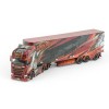 Tekno 85092 - Scania NGS Highline 6x4 Truck with Reefer Trailer Ristimaa - Iceman Kimi - Scale 1:50