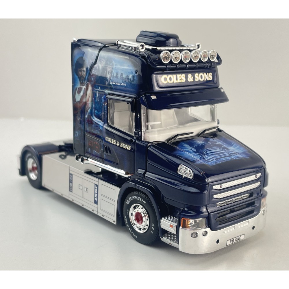 Tekno 85205 - Scania Torpedo Topline 4x2 Truck RHD COLES & SONS Movie Convoy - Scale 1:50