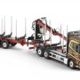 Tekno 86011 - DAF XF RHD Truck with Wood Transport Trailer - MLG Transport - Scale 1:50