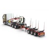 Tekno 86011 - DAF XF RHD Truck with Wood Transport Trailer - MLG Transport - Scale 1:50
