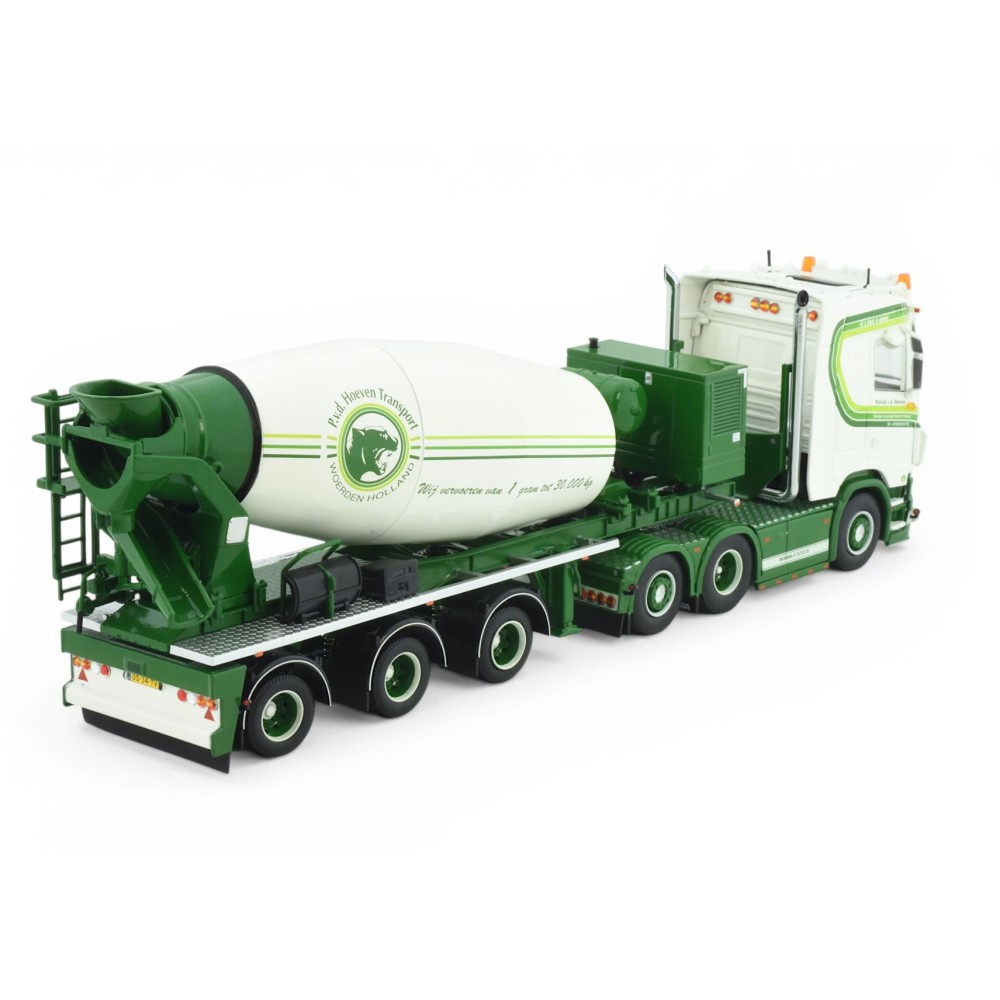 Tekno 86681 - Scania NG 6x2 Truck with Concrete Mixer 3 axle Trailer - Patrick van der Hoeven - Scale 1:50
