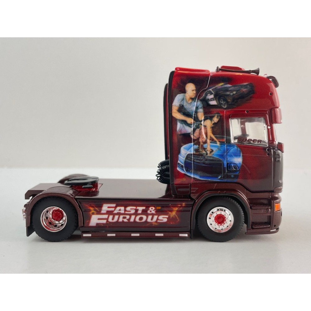 Tekno 86885 Scania R-serie Topline 4x2 Truck Transport Beau - Fast & Furious - Scale 1:50