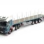 Tekno 87110 - MAN TGX GX 6x2 Truck RHD with Flatbed Wood Transport Trailer McKerral - Scale 1:50