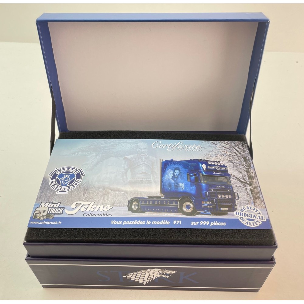 Tekno 87523 Scania 4-serie Longline 4x2 Prime Mover Truck - Transrapid - Game of Thrones - Scale 1:50