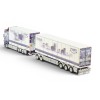 Tekno 87628 Scania Next Gen R-Series Highline 6x2 Truck with Reefer Trailer Sweden Combo - Malmbergs - Scale 1:50