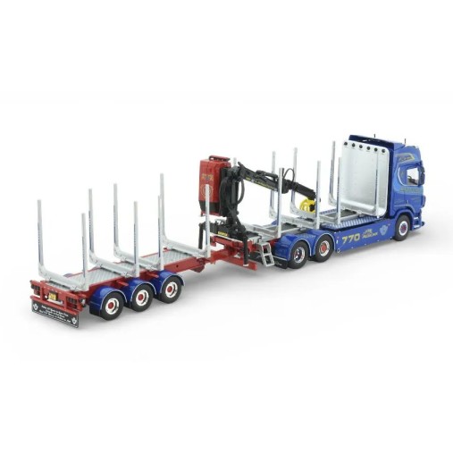Tekno 88429 - Scania NGR770 Highline 6x2 RHD Truck with Wood Transport Trailer - Allan Cartner - Scale 1:50
