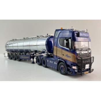 Tekno 88829 - Scania Next Gen Highline 590 6x2 Truck with Tanker Trailer Anne Transport - Scale 1:50