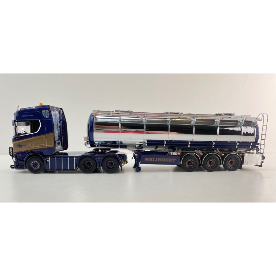 Tekno 88829 - Scania Next Gen Highline 590 6x2 Truck with Tanker Trailer Anne Transport - Scale 1:50