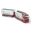 Tekno 89393 - Volvo FH04 Globetrotter Truck with Trailer & Zamac Opentop Containers G & J Van Leeuwen - Scale 1:50