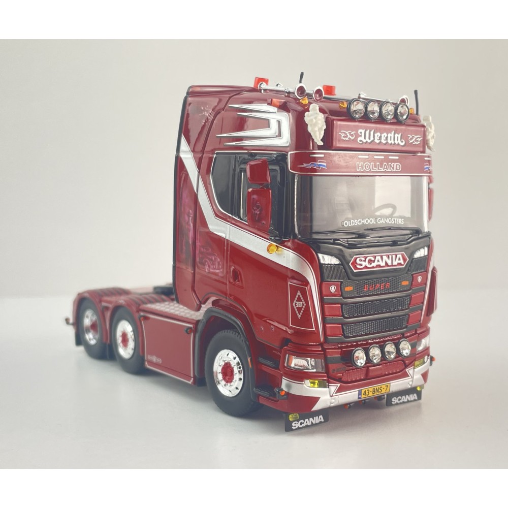 Tekno 89429 - Scania NGS Highline 6x2 Truck Prime Mover Weeda - Oldschool Gangsters - Scale 1:50