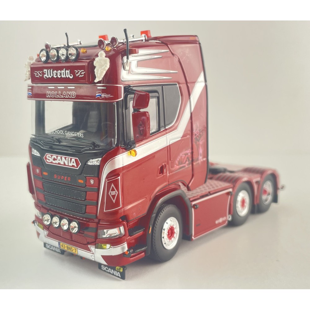 Tekno 89429 - Scania NGS Highline 6x2 Truck Prime Mover Weeda - Oldschool Gangsters - Scale 1:50