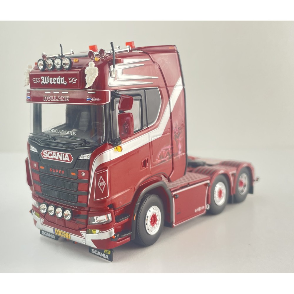 Tekno 89429 - Scania NGS Highline 6x2 Truck Prime Mover Weeda - Oldschool Gangsters - Scale 1:50