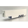 Tekno 90154 - Semi 3-axle Double-decker Box Trailer White - Scale 1:50