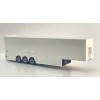 Tekno 90154 - Semi 3-axle Double-decker Box Trailer White - Scale 1:50