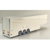 Tekno 90154 - Semi 3-axle Double-decker Box Trailer White - Scale 1:50