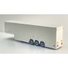 Tekno 90154 - Semi 3-axle Double-decker Box Trailer White - Scale 1:50