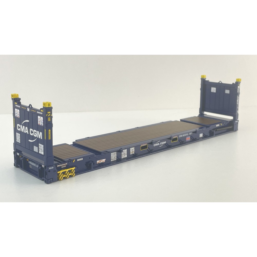 Tekno 90723 - Flat Rack 40ft Container - CMA-CGM - Scale 1:50