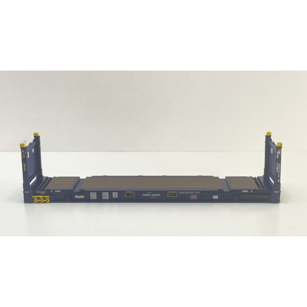 Tekno 90723 - Flat Rack 40ft Container - CMA-CGM - Scale 1:50