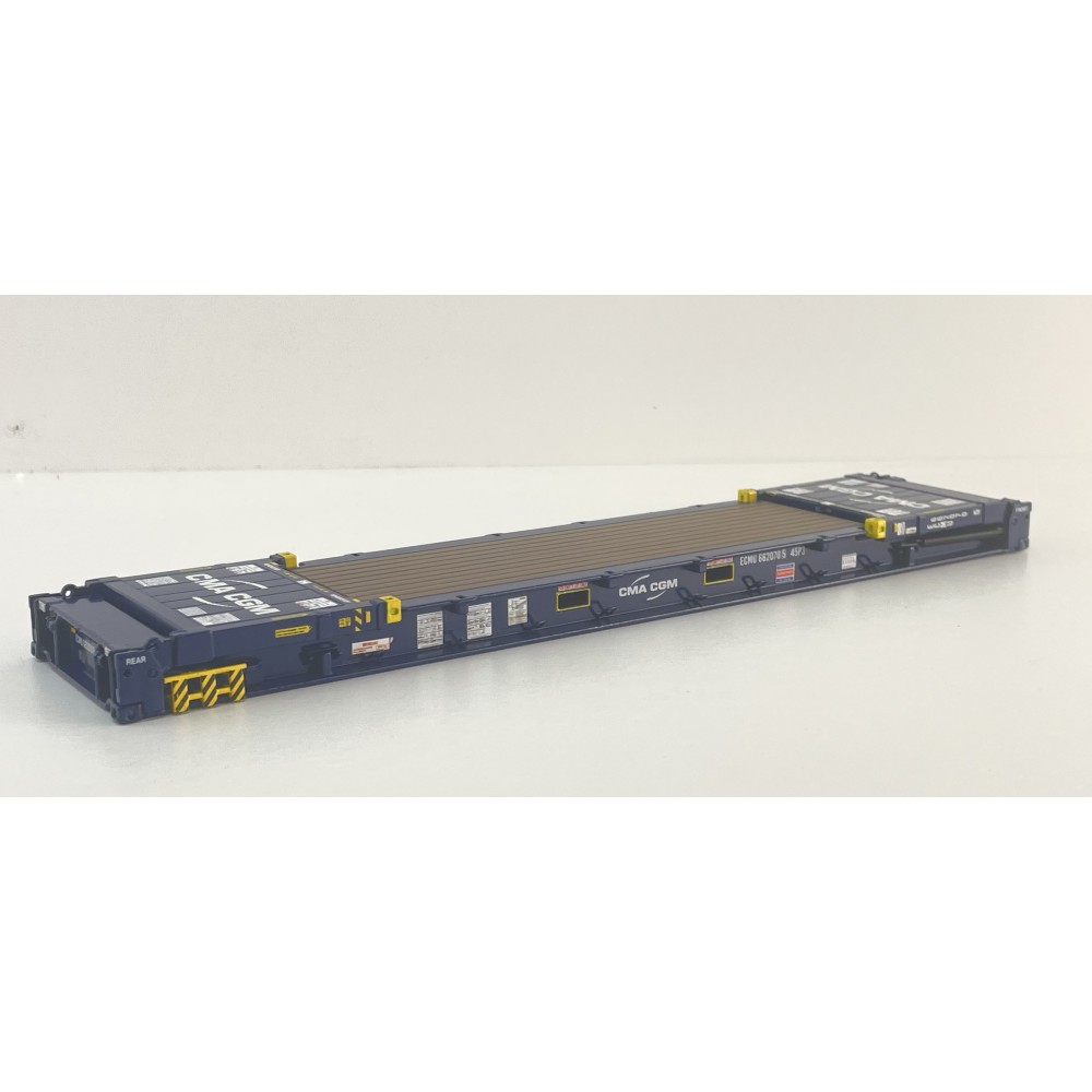 Tekno 90723 - Flat Rack 40ft Container - CMA-CGM - Scale 1:50