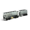 Tekno Parts 91468 Swedish Silo Transport Riged Truck and Trailer Model Kit - Scale 1:50