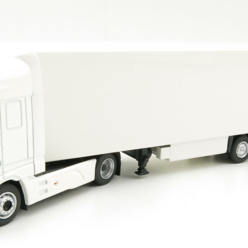 Tekno 21563 - DAF XF Euro 6 Truck with Semi 3-axle Reefer trailer White - Scale 1:87