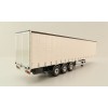 Tekno 63366-1 - Semi 3-axle Curtainside Trailer White - Scale 1:50