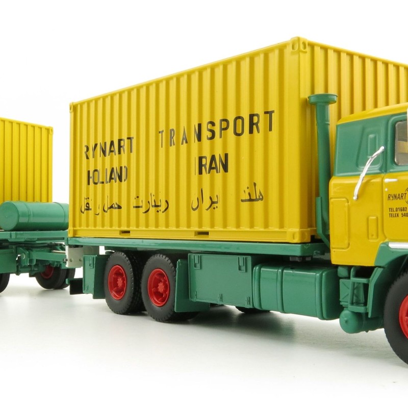 Tekno 71661 - Mack F700 3 Axle truck with 3 Axle Trailer 2x 20 ft Container Rynart - Scale 1:50
