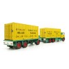 Tekno 71661 - Mack F700 3 Axle truck with 3 Axle Trailer 2x 20 ft Container Rynart - Scale 1:50