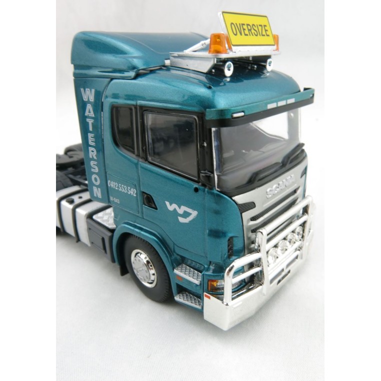 Tekno 72511 Scania R-Series Lowline 6x4 Prime Mover with Goldhofer Low Loader Waterson Diesel QLD - Scale 1:50