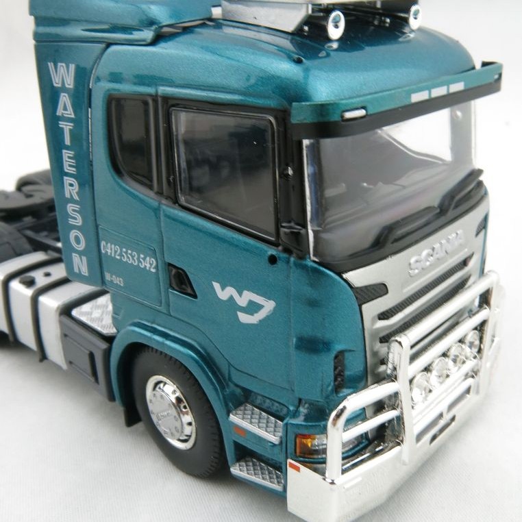 Tekno 72511 Scania R-Series Lowline 6x4 Prime Mover with Goldhofer Low Loader Waterson Diesel QLD - Scale 1:50