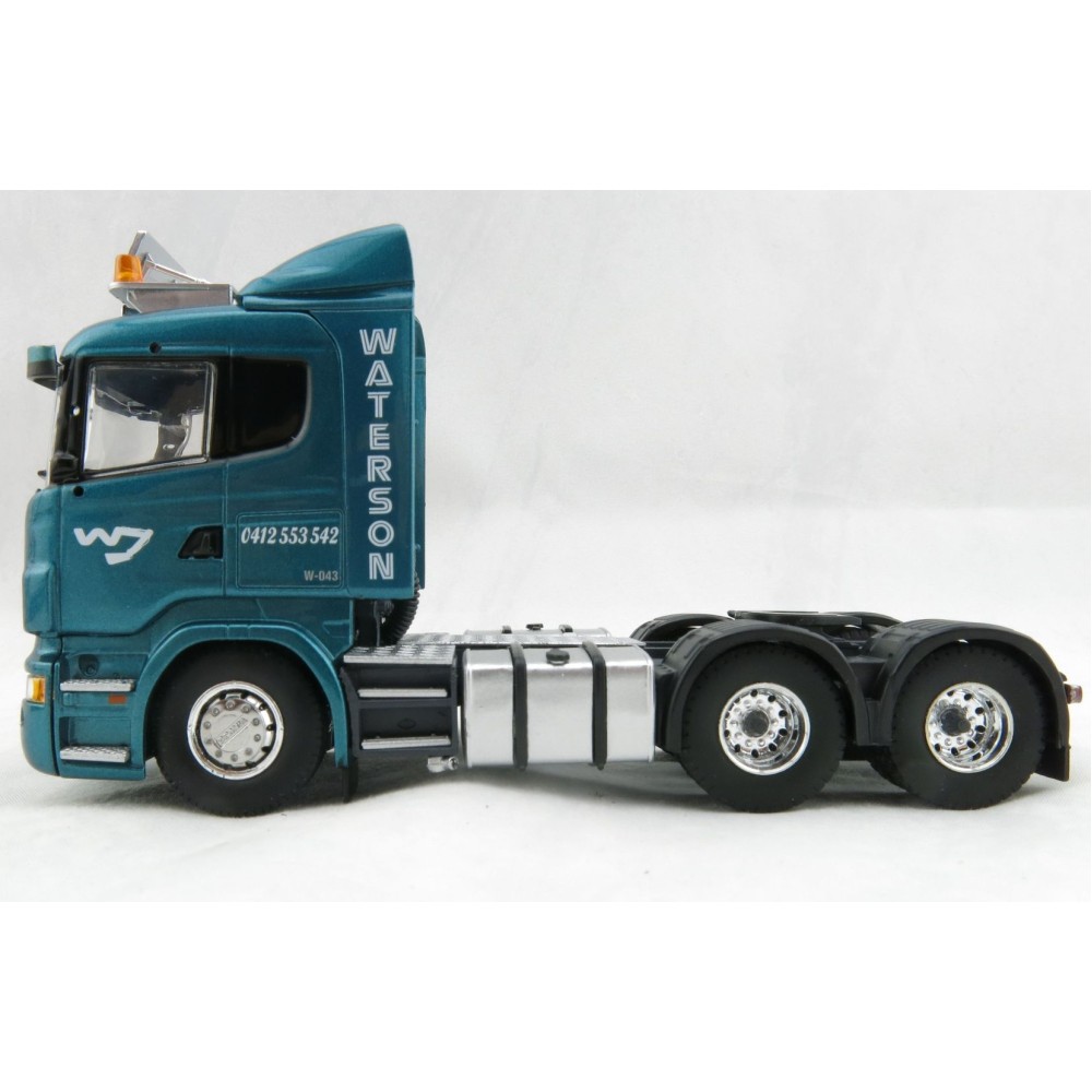 Tekno 72511 Scania R-Series Lowline 6x4 Prime Mover with Goldhofer Low Loader Waterson Diesel QLD - Scale 1:50